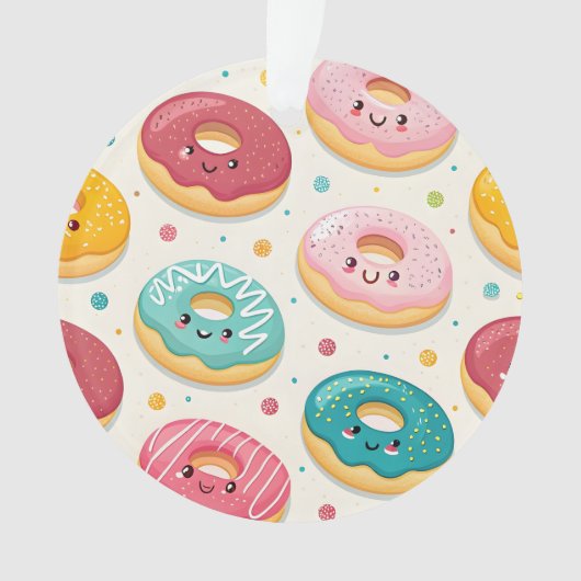 Donuts Patroon Ornament (voorkant)