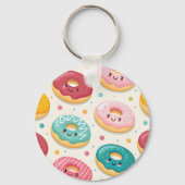 Donuts Patroon Sleutelhanger (Achterkant)