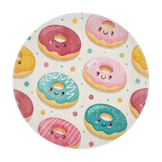 Donuts Patroon Snijplank (Voorkant)