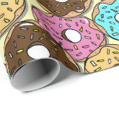 Donuts Patroon Verjaardag Cadeaupapier (Rol Hoek)
