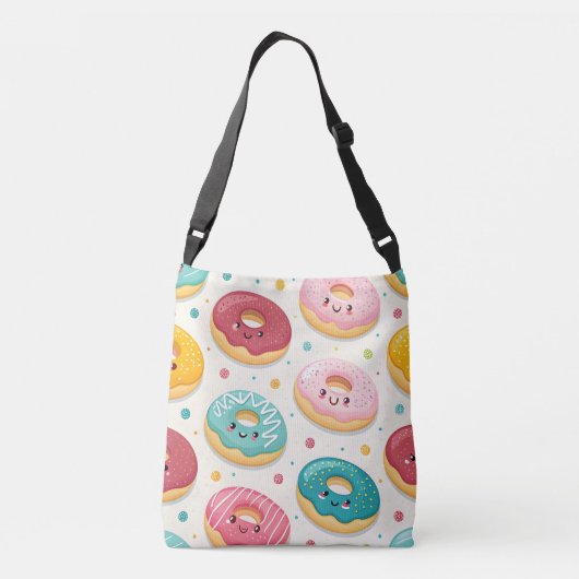 Donuts Pattern Crossbody Tas (Achterkant)