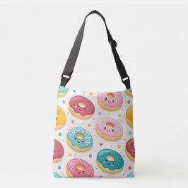 Donuts Pattern Crossbody Tas