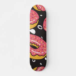 Donuts Pattern Skateboard