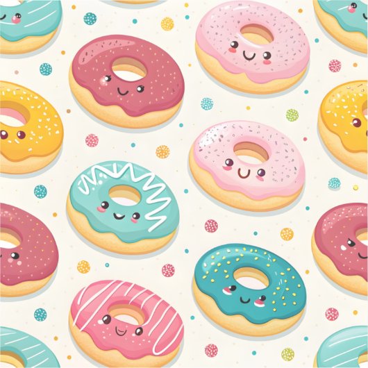 Donuts Pattern Sticker (Voorkant)