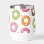Donuts rose bleu et morceaux motif chocolat (Avant)