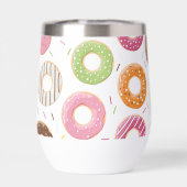 Donuts rose bleu et morceaux motif chocolat (Arrière)
