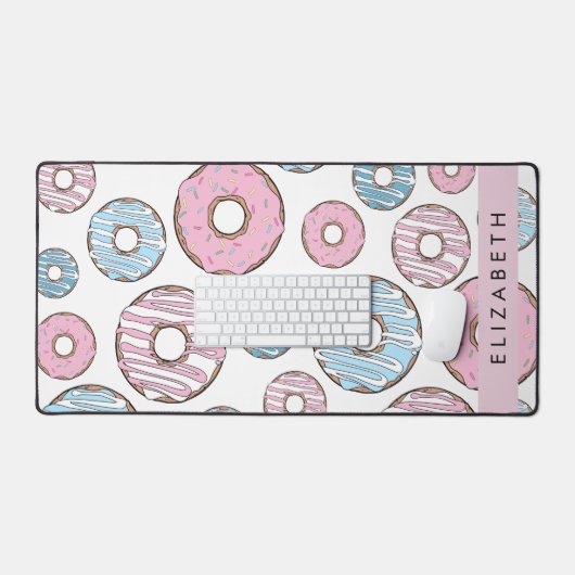 Donuts Roses, Donuts Bleus, Sprinkings, Votre Nom (Clavier et souris)