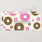 Donuts roze & bruine sprinken Gift Certificate (Voorkant / Achterkant)