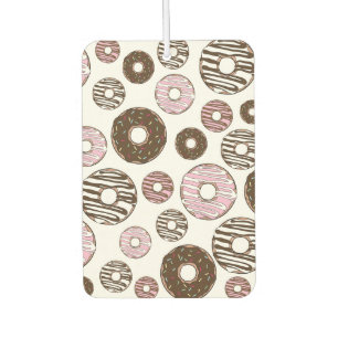 Donuts, roze donuts, bruine donuts luchtverfrisser