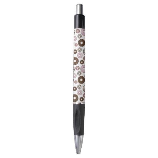Donuts, roze donuts, bruine donuts pen (Voorkant Verticaal)