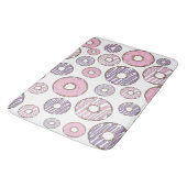 Donuts, roze donuts, Paarse donuts Badmat (Gekanteld)