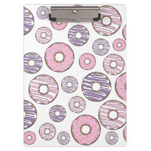 Donuts, roze donuts, Paarse donuts Klembord