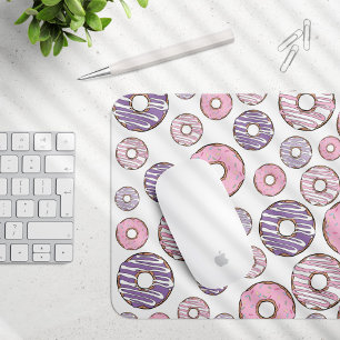Donuts, roze donuts, Paarse donuts Muismat
