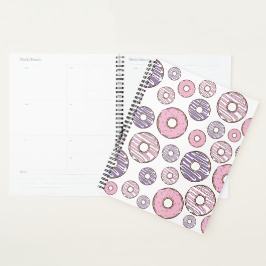 Donuts, roze donuts, Paarse donuts Planner (Display)
