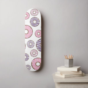 Donuts, roze donuts, Paarse donuts Skateboard