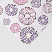 Donuts, roze donuts, Paarse donuts Tissuepapier (Detail)