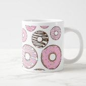 Donuts, roze donuts, witte donuts extra grote beker (Rechts)