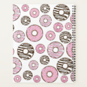 Donuts, roze donuts, witte donuts planner (Achterkant)