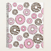 Donuts, roze donuts, witte donuts planner (Voorkant)