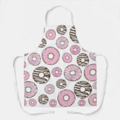 Donuts, roze donuts, witte donuts schort (Voorkant)