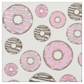 Donuts, roze donuts, witte donuts stof (Close Up)