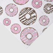 Donuts, roze donuts, witte donuts tissuepapier (Detail)