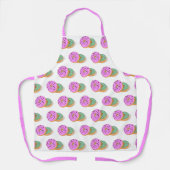Donuts roze muntgroene bakkerij schort (Voorkant)