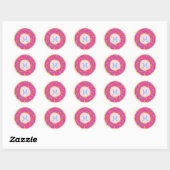 Donuts Schattige Kind Monogram Envelop Sticker Dou (Vel)