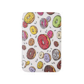 Donuts seamless pattern badmat (Voorkant Verticaal)