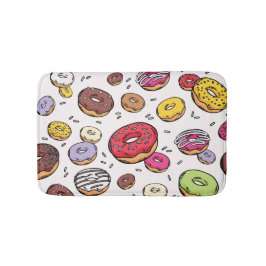 Donuts seamless pattern badmat