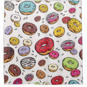 Donuts seamless pattern douchegordijn (Voorkant)