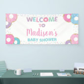 Donuts Sprinkles Birthday Baby shower Backdrop Spandoek (Beurs)