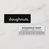 donuts. trouwerekaart klantenkaartje (Voorkant / Achterkant)