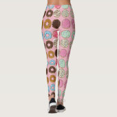 Donuts van gepekelde roze en chocolade, bevroren leggings (Achterkant)