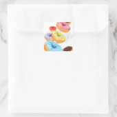 Donuts Vierkante Sticker (Tas)