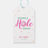Donuts Waterverf Bedankt Een Hole Bunch Dank je Cadeaulabel (Achterkant)