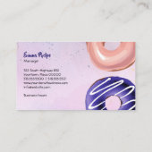 Donuts Waterverf Visitekaartje (Achterkant)