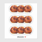 Donuts With Sprinkles Custom-Cut Vinyl Sticker (Feuille)