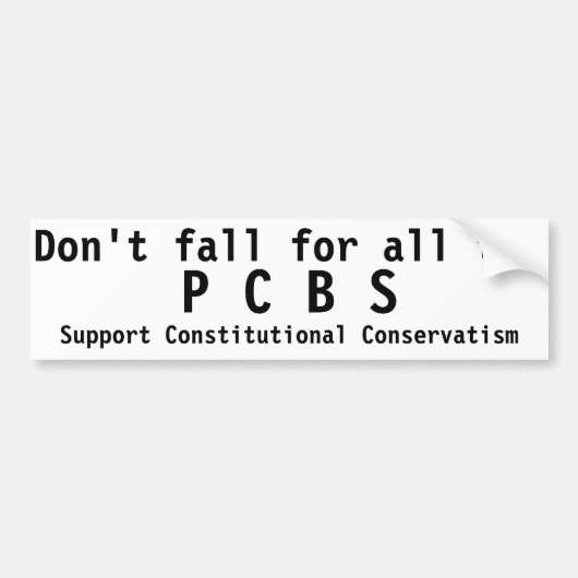Dony-herfst voor de PCBS Bumpersticker (Voorkant)