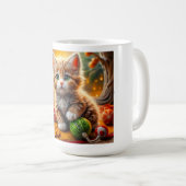 donzig kerstkatje koffiemok (Voorkant rechts)