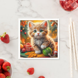 donzig kerstkatje servet