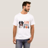donzige bernese berghond t-shirt (Voorkant volledig)