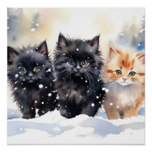 donzige Kittens Perfect Poster