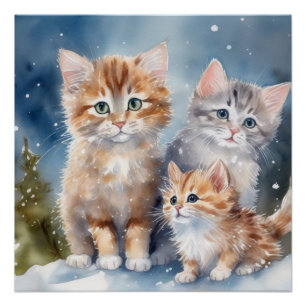 donzige Kittens Perfect Poster