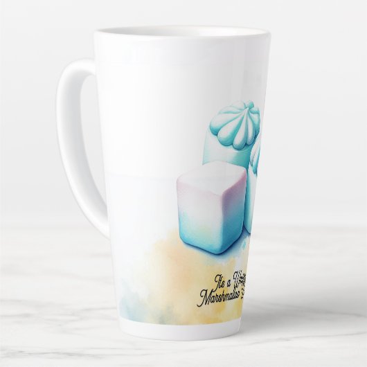 donzige marshmallow-wereld latte mok (Linkerhoek)