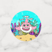 Doo Doo Doo Baby Shark verjaardagsfeestje Confetti (Kleine voorkant)