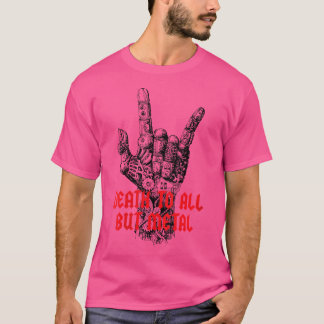 Dood aan alle vrouwen behalve metaal - Duivelshoor T-shirt