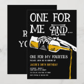 Dood aan mijn 40s uitnodiging (Voorkant / Achterkant)