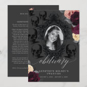 Dood aan mijn jeugd rouwkaart kaart (Voorkant / Achterkant)