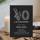 Dood aan Mijn Jeugd Skelet Begrafenis 30e Verjaard Kaart